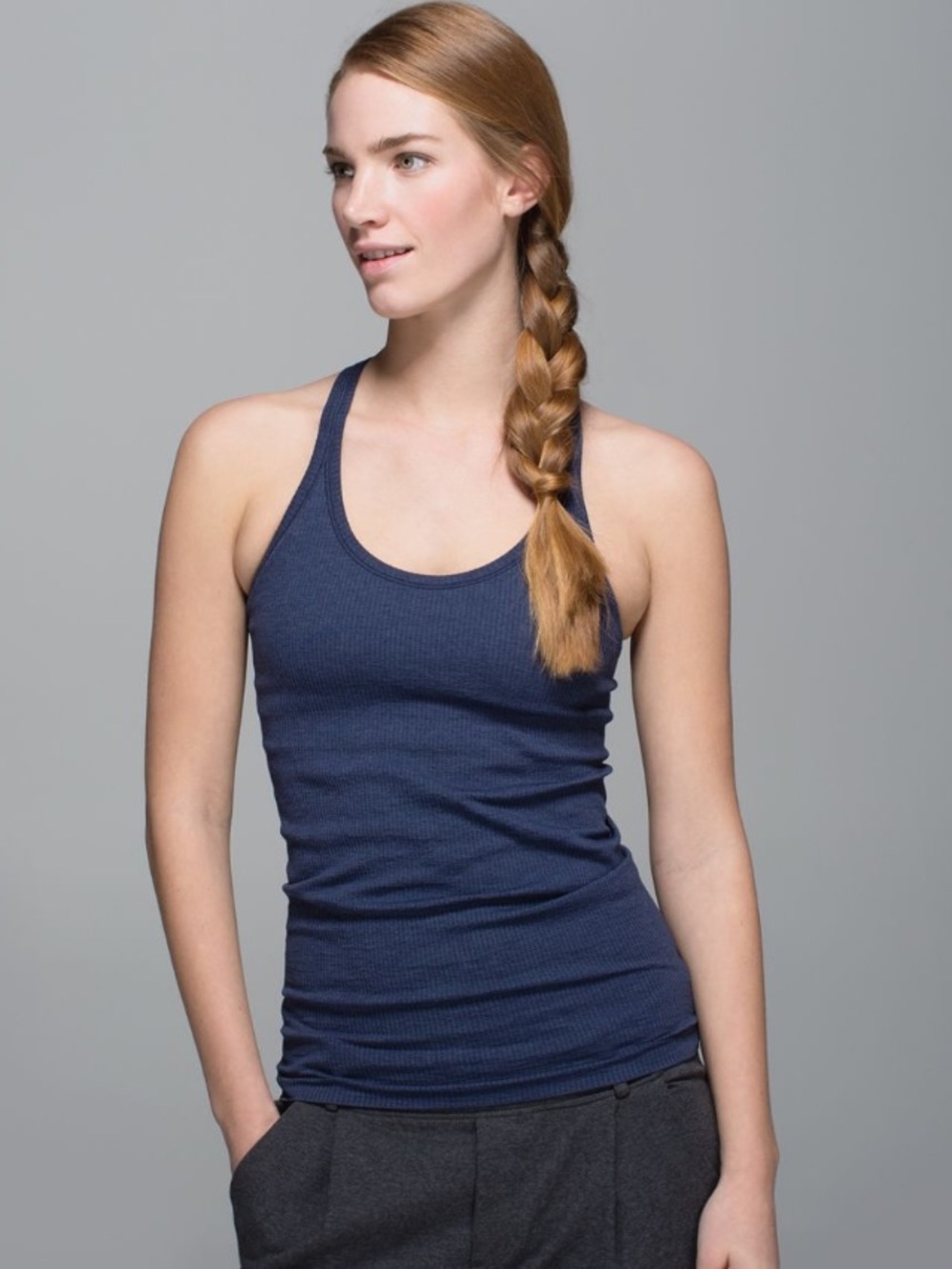 lululemon athletica  Racerback Tank - Navy Blue Size 4
